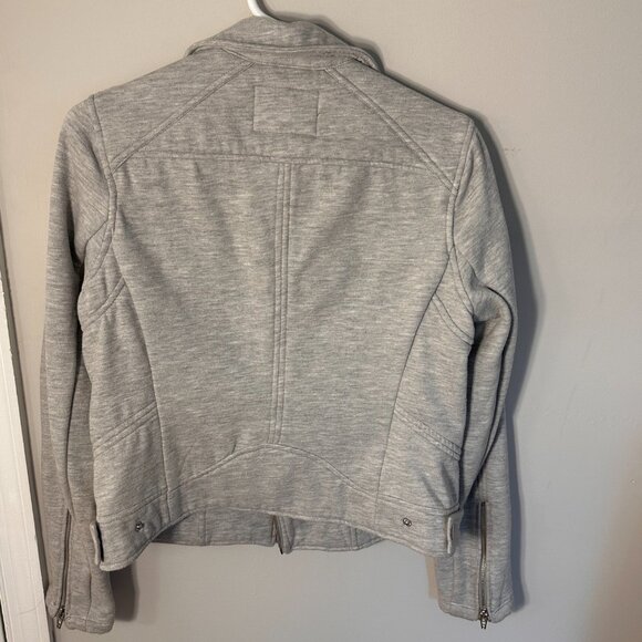 Blank NYC Heather Grey Moto Jacket Size M - Picture 3 of 7
